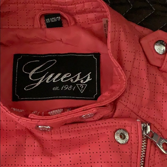 Guess pink leather jacket (like for offer) - Picture 2 of 3